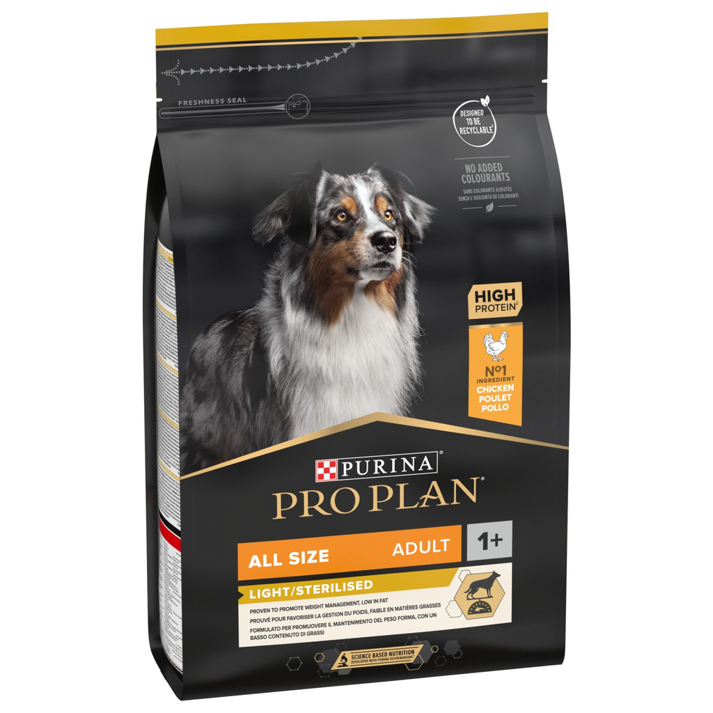 Pro Plan adult all sizes light/sterilised kip