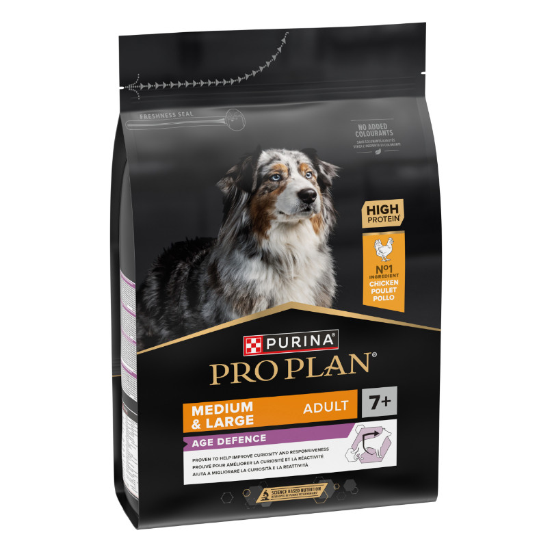 Pro Plan adult 7+ medium/large age defence kip