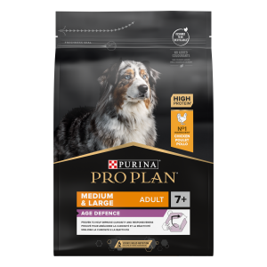 Pro Plan adult 7+ medium/large age defence kip 3kg
