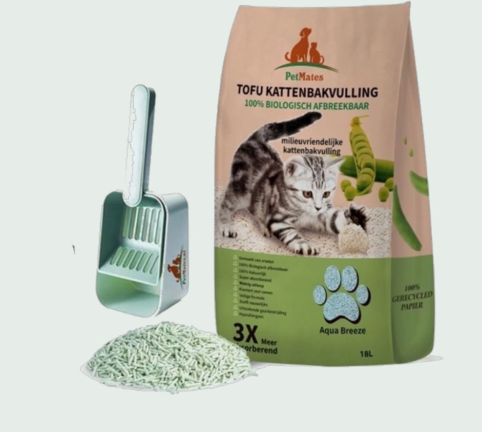 Combi deal tofu kattenbakvulling en schep
