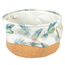 Palm Cork & Poly mand rond Meerkleurig