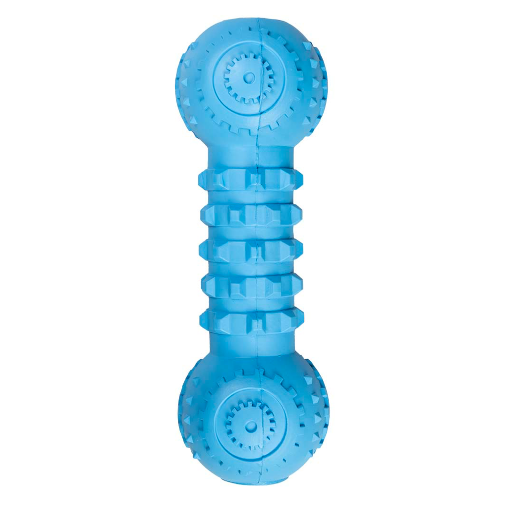 Kauwspeeltje Griplay dumbbell - Geel / Blauw