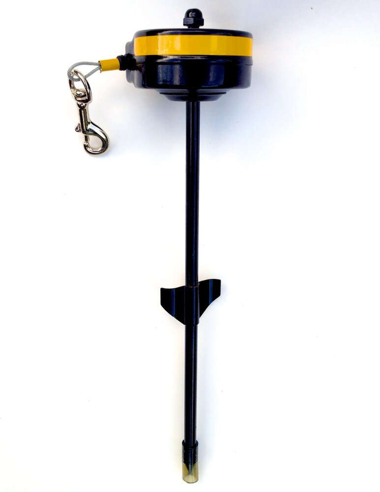 Einschiebbares Rollseil mit Bodenspinne (S)