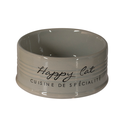 Eetkom Stone Happy Cat (Geel of Grijs)