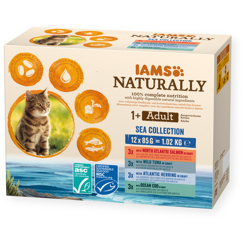IAMS Naturally Sea Collection Nassfutter für Katzen