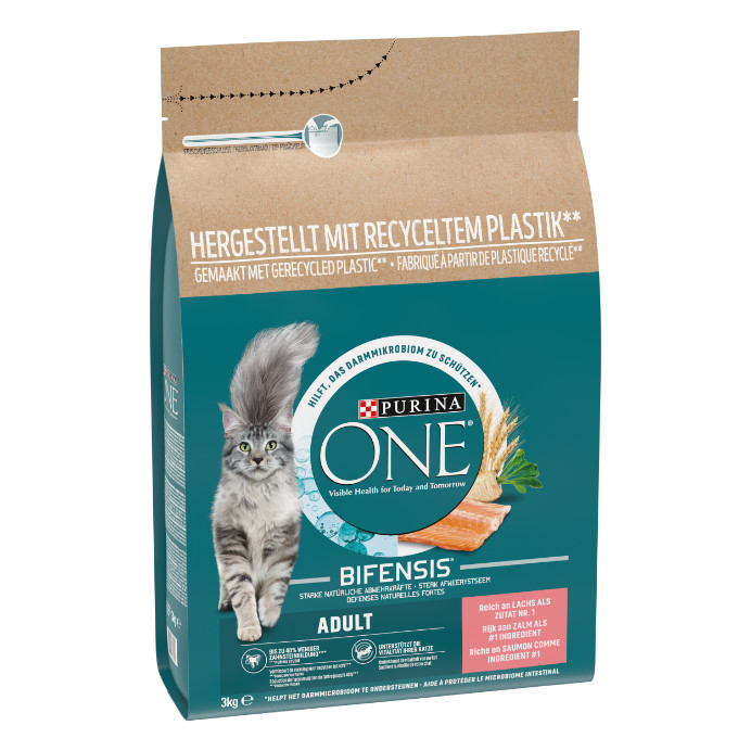 Purina One droogvoer voor katten Zalm & Verse Groenten