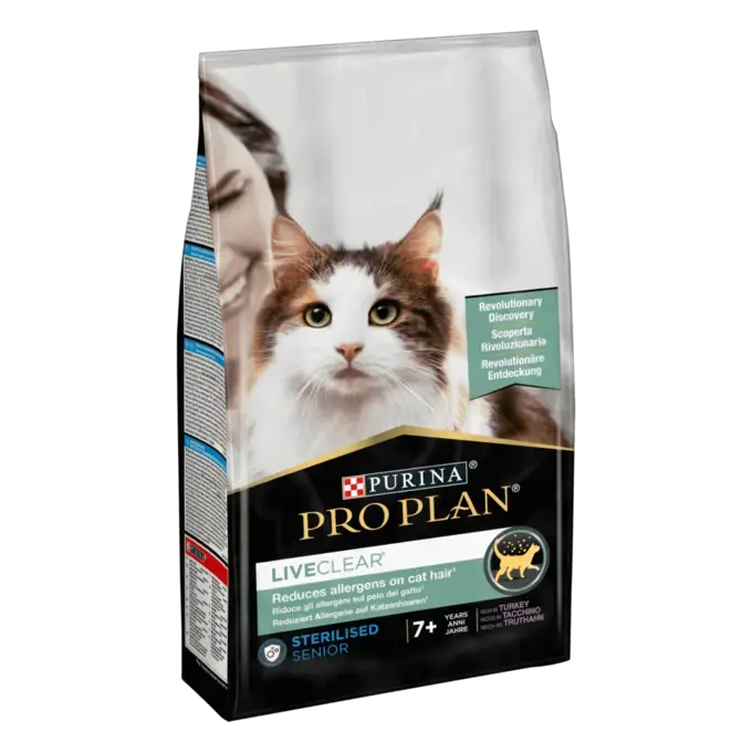 Pro Plan Live Clear Cat Sterilised 7+ Trockenfutter für Katzen mit Truthahn