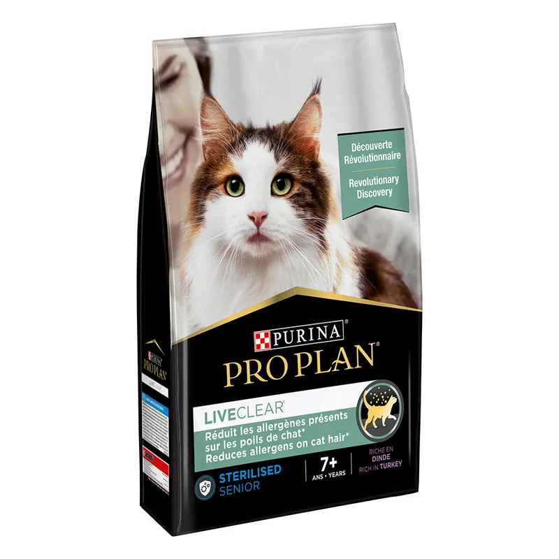 Pro Plan Live Clear Cat Sterilised 7+ droogvoer voor katten kalkoen