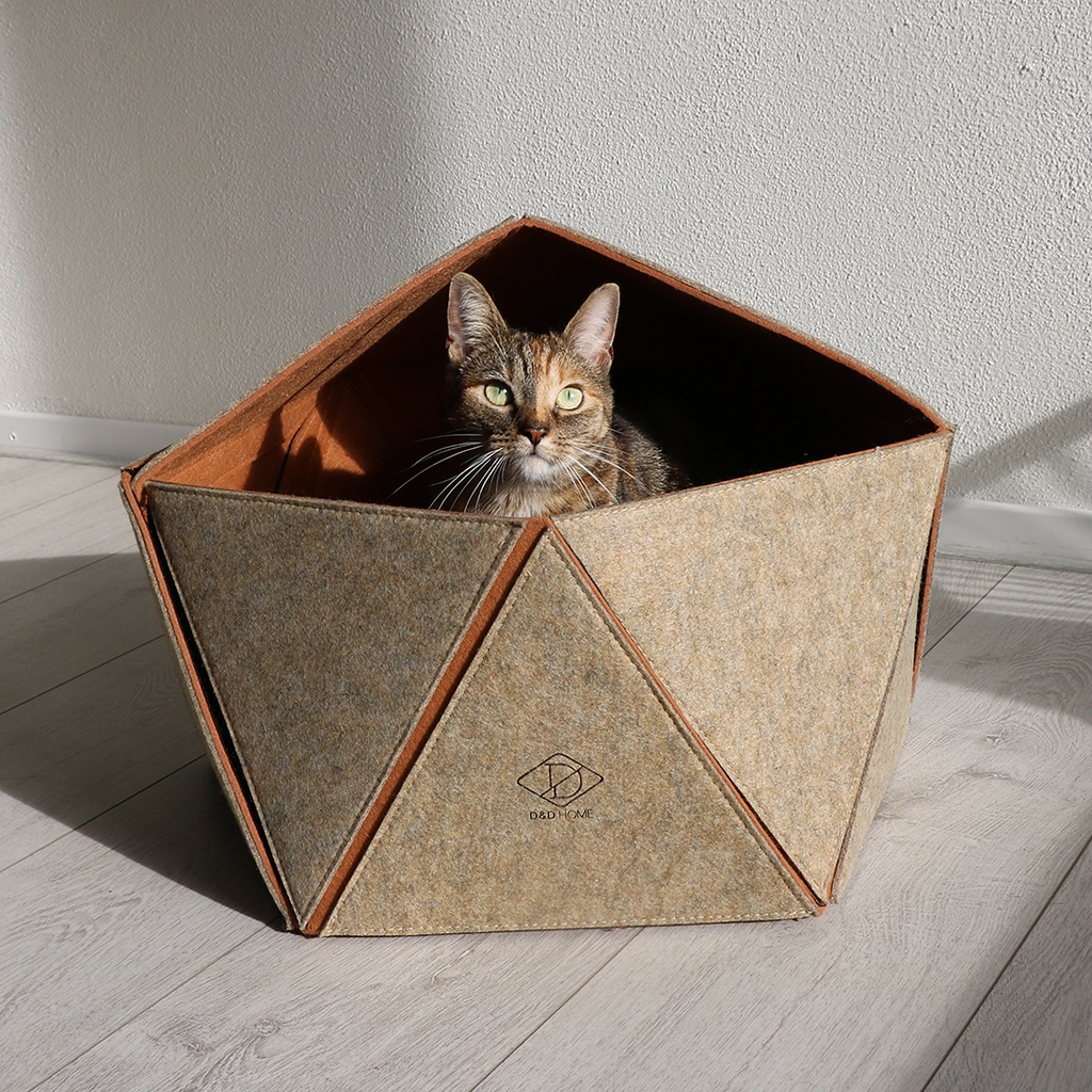 Logan geometrische Katzenkorb