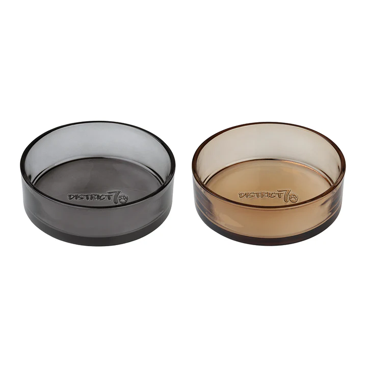 DAWN - Glasfutternapf für Hunde (Champagner, S: Ø14x6,2 cm (640 ml))