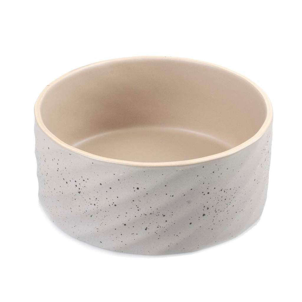 Stone Wavy Dune eetkom (S: Ø16x6 cm (800 ml))