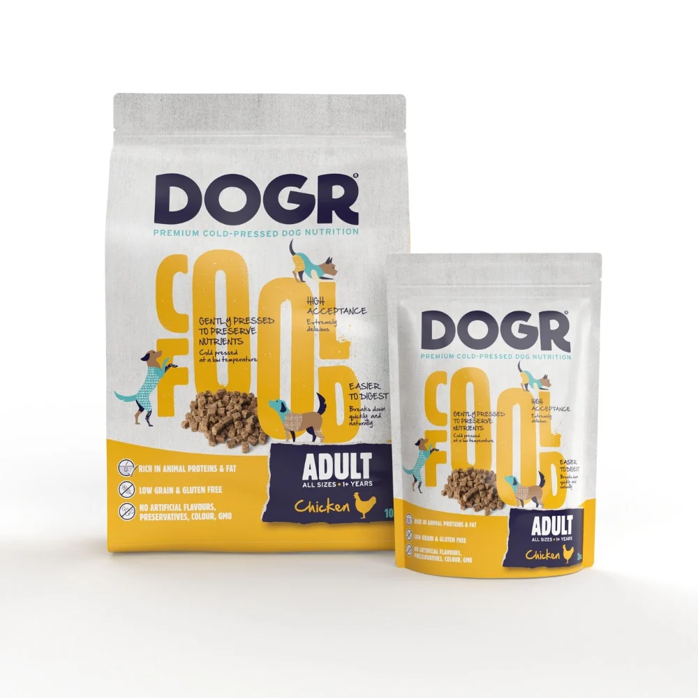 DOGR Trockenfutter für Hunde mit Huhn (2 kg)