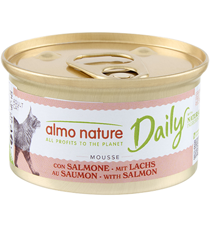 Almo Nature - Daily Natvoer Kat - Mousse (Zalm, 5 blikjes)