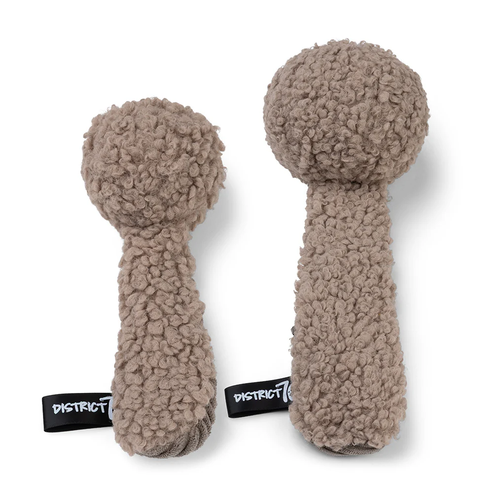 CHUCK knisperend hondenspeelgoed met pieper (Merengue, Ø20 cm)