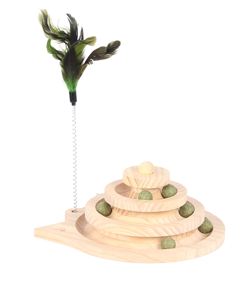 Spin ’n play cat toy