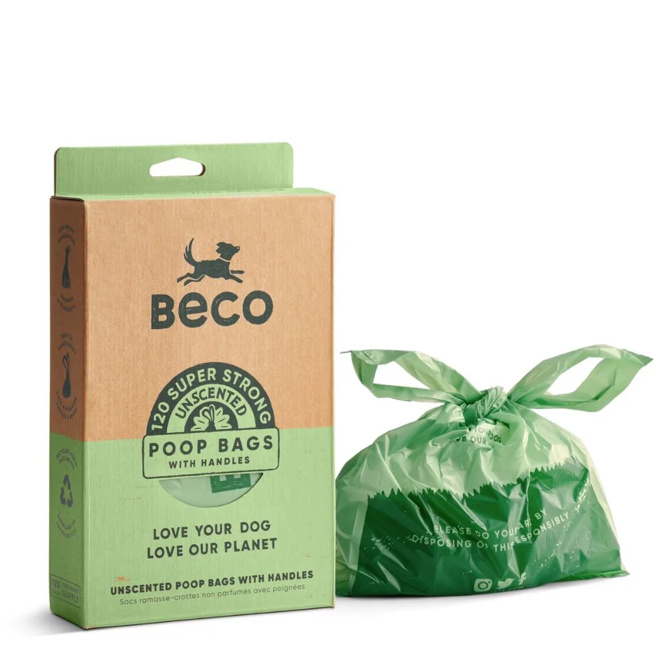 Beco poepzakjes met handvatten (recycled)