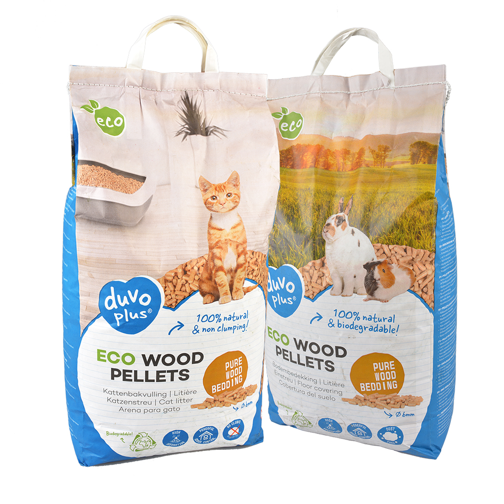 ECO houtkorrels kattenbakvulling