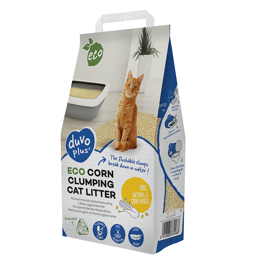 ECO maïs klontvormende kattenbakvulling