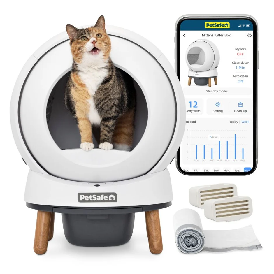 ScoopFree SmartSpin™ Selbstreinigende Katzentoilette