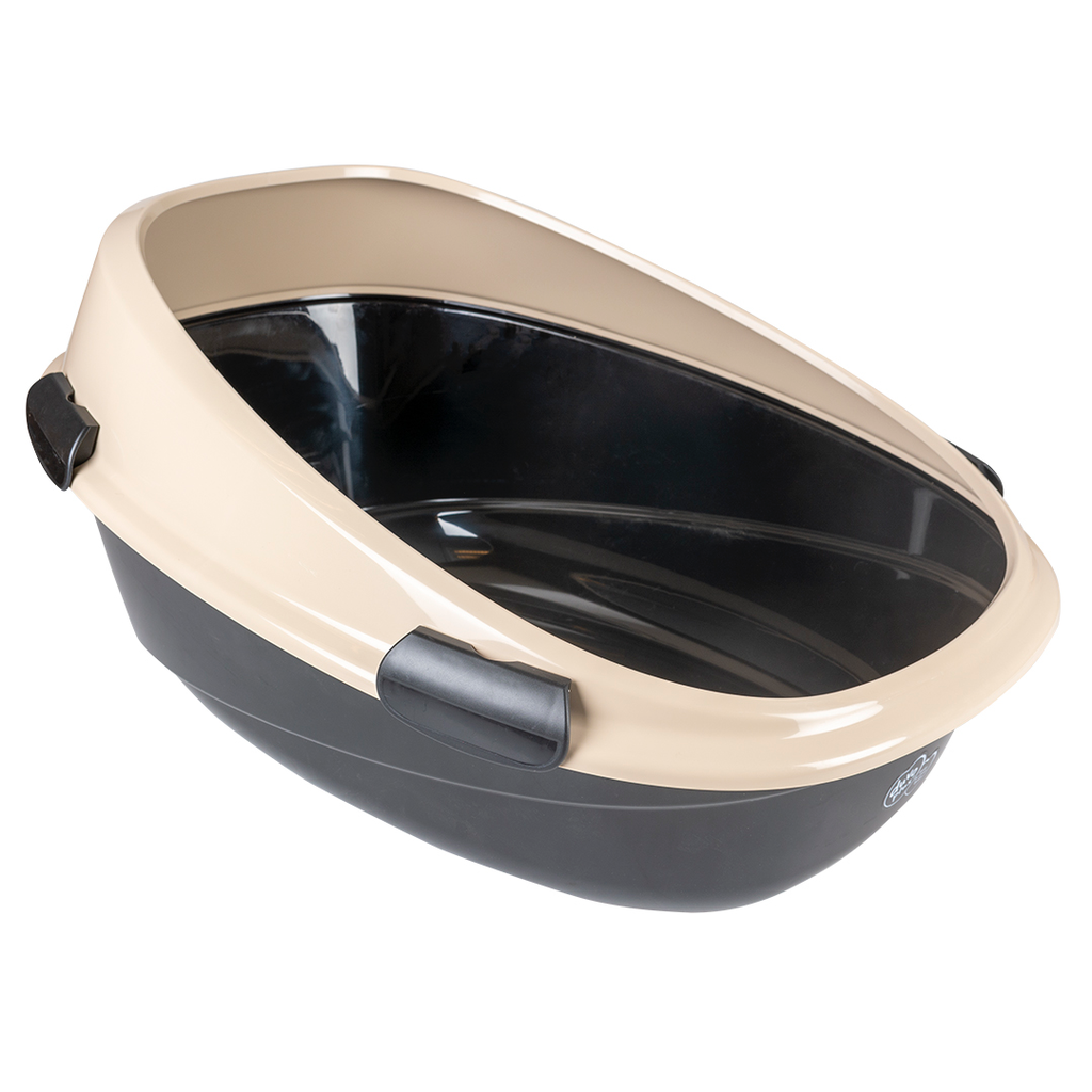 Penny Cat Litter Tray with Rim