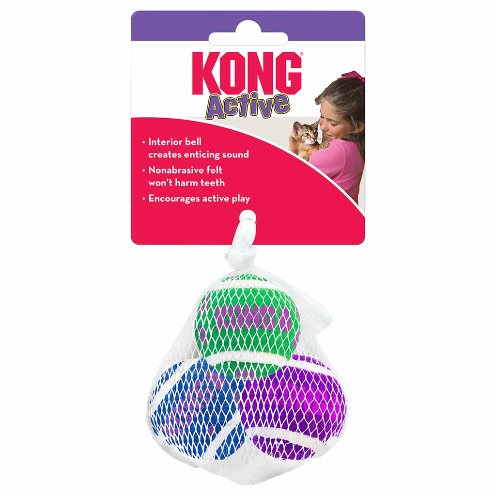 Kong tennis ballen met belletjes