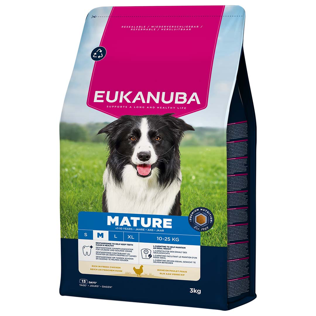 Eukanuba dog mature medium breed kip