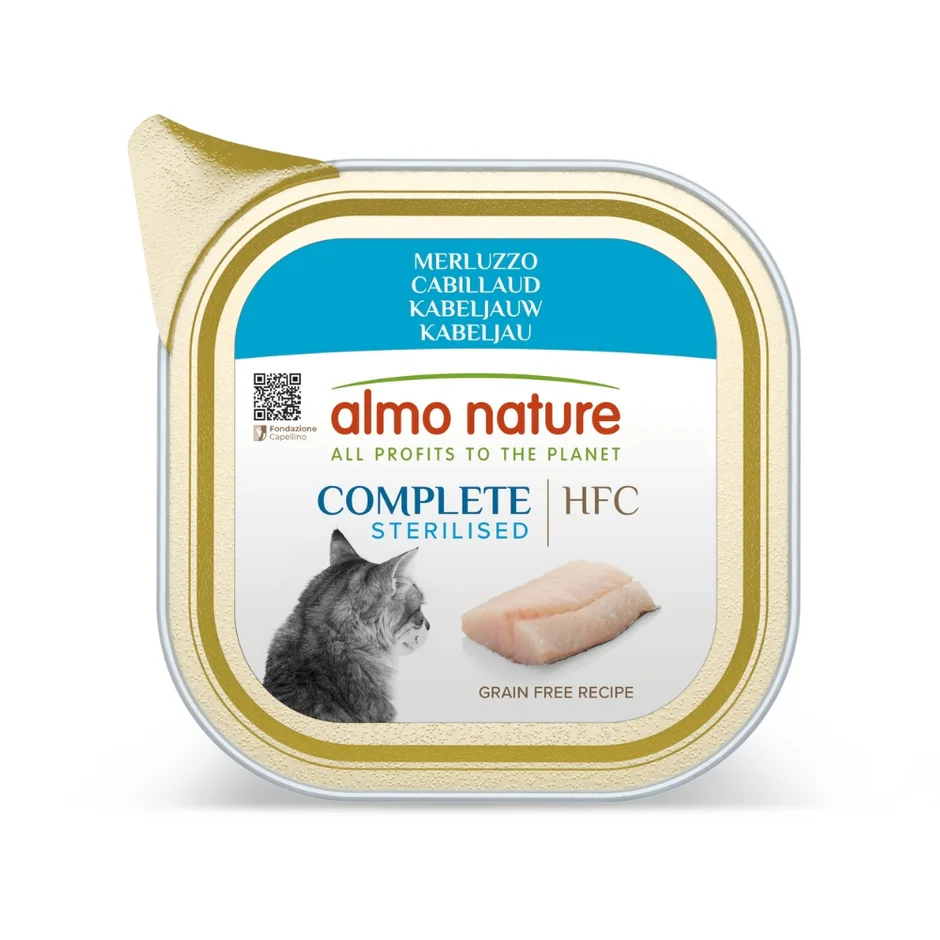 Almo Nature HFC Complete Nassfutter Katze - Sterilised (Huhn, 1 Schale)