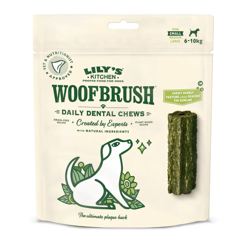 Lily’s Kitchen hond woofbrush (S: kleine honden 6-10 kg / 7x 22 gr)
