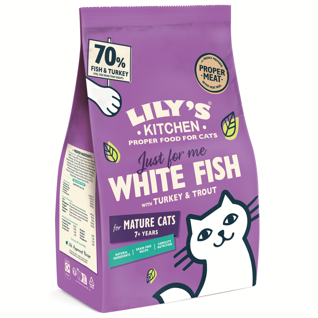 Lily’s Kitchen kat senior witvis & kalkoen & forel
