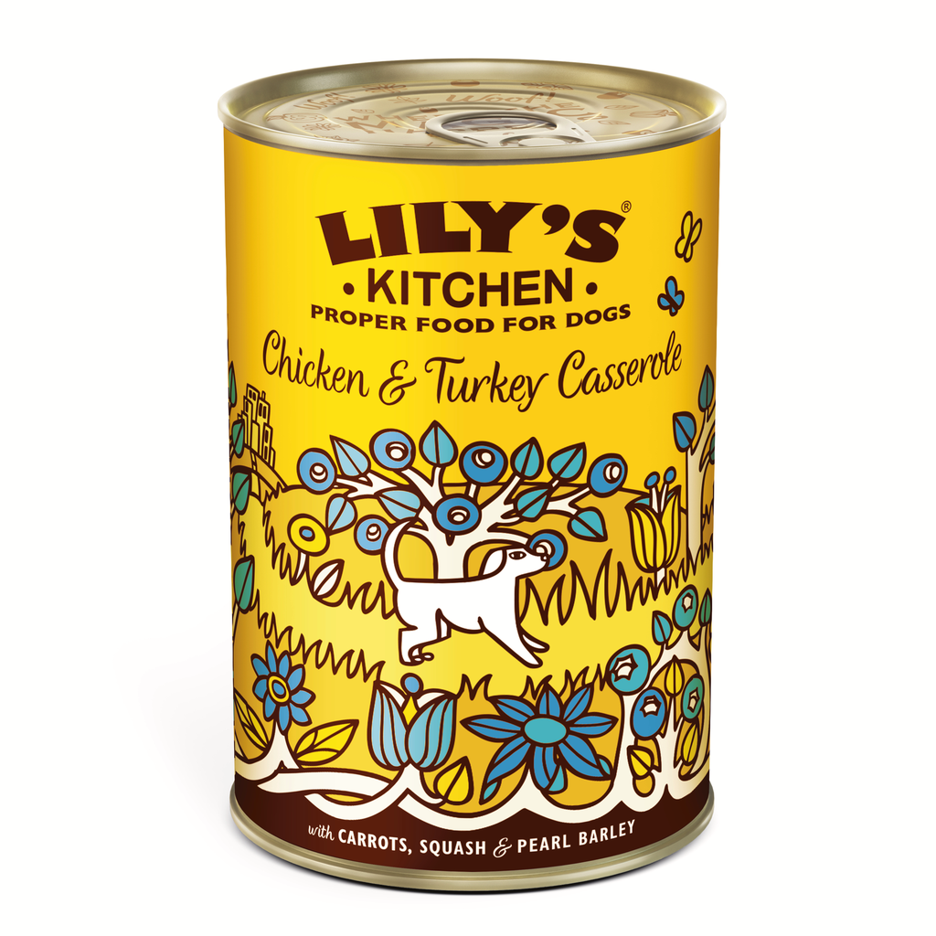 Lily’s Kitchen hond blik casserole kip & kalkoen