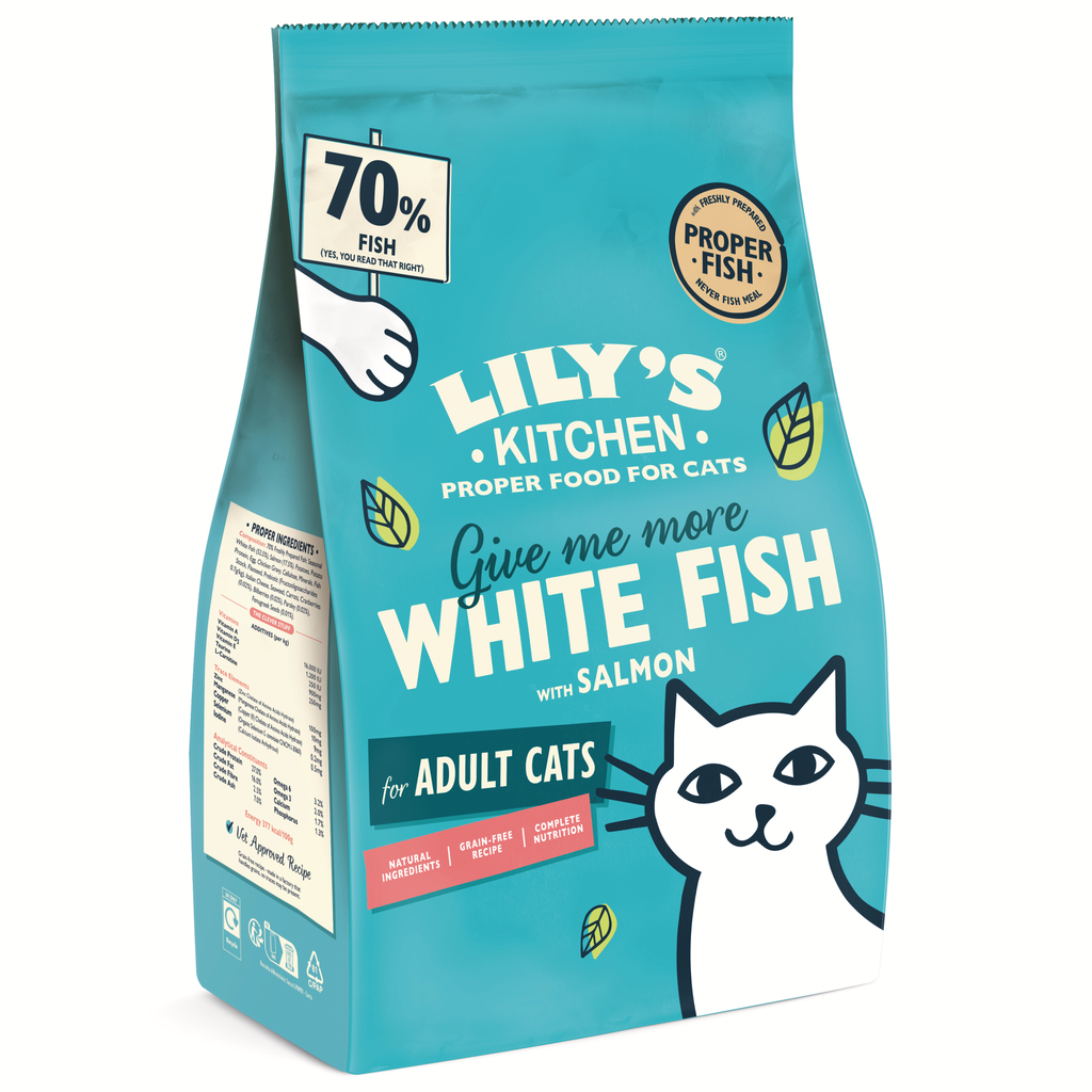Lily’s Kitchen kat witvis & zalm (800 gr)