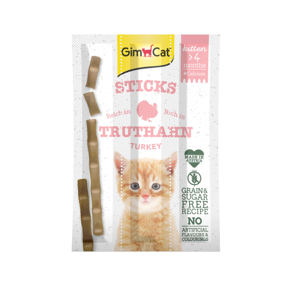 GimCat sticks kitten kalkoen