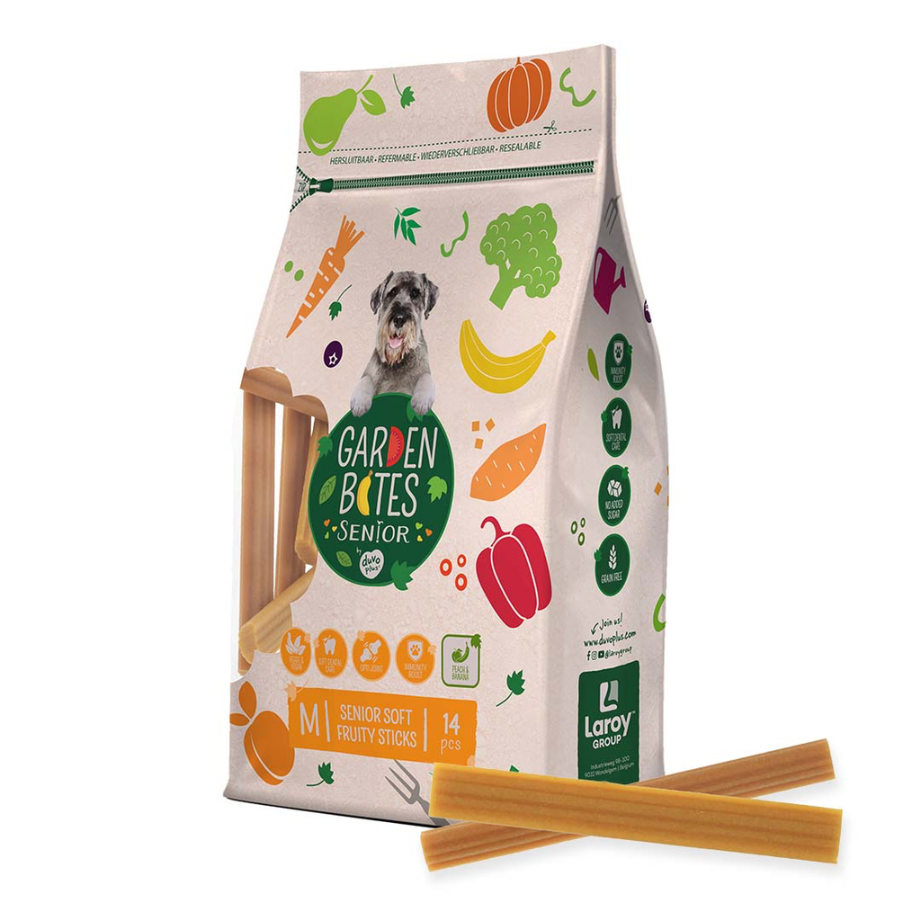 Garden Bites Senior soft fruity sticks Meerkleurig