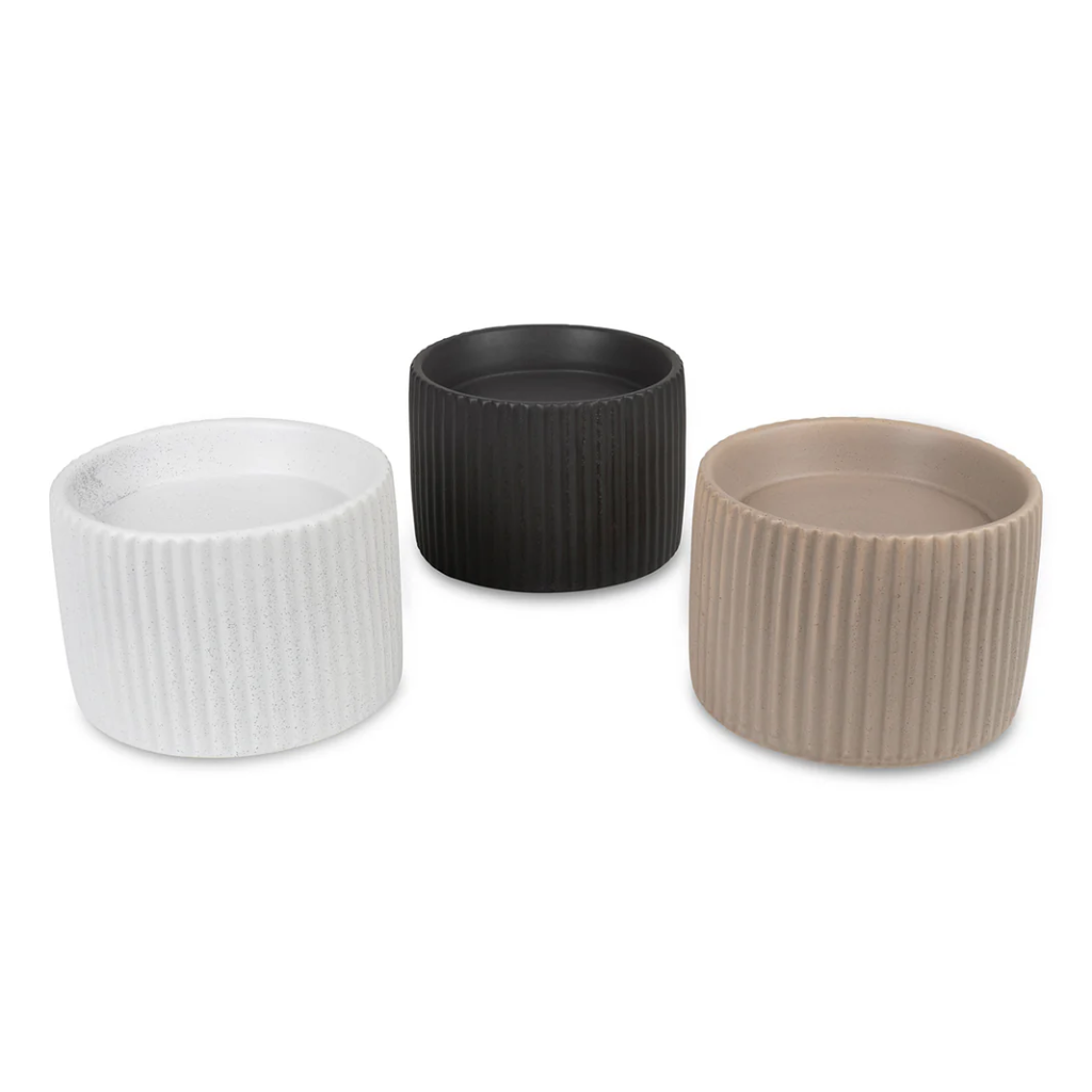 SENSE - Verhoogde keramische voerbak (Beige)