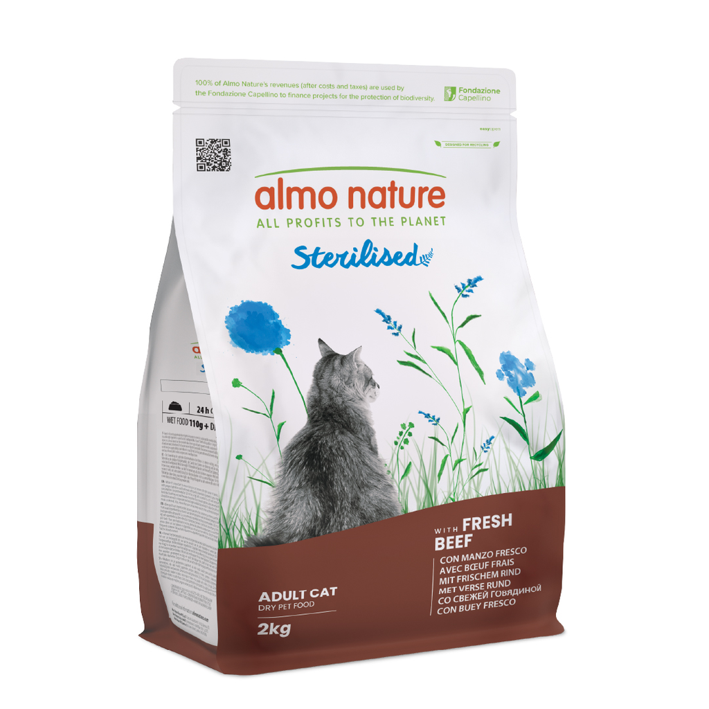 Almo Nature - Sterilised droogvoer voor katten (Zalm)