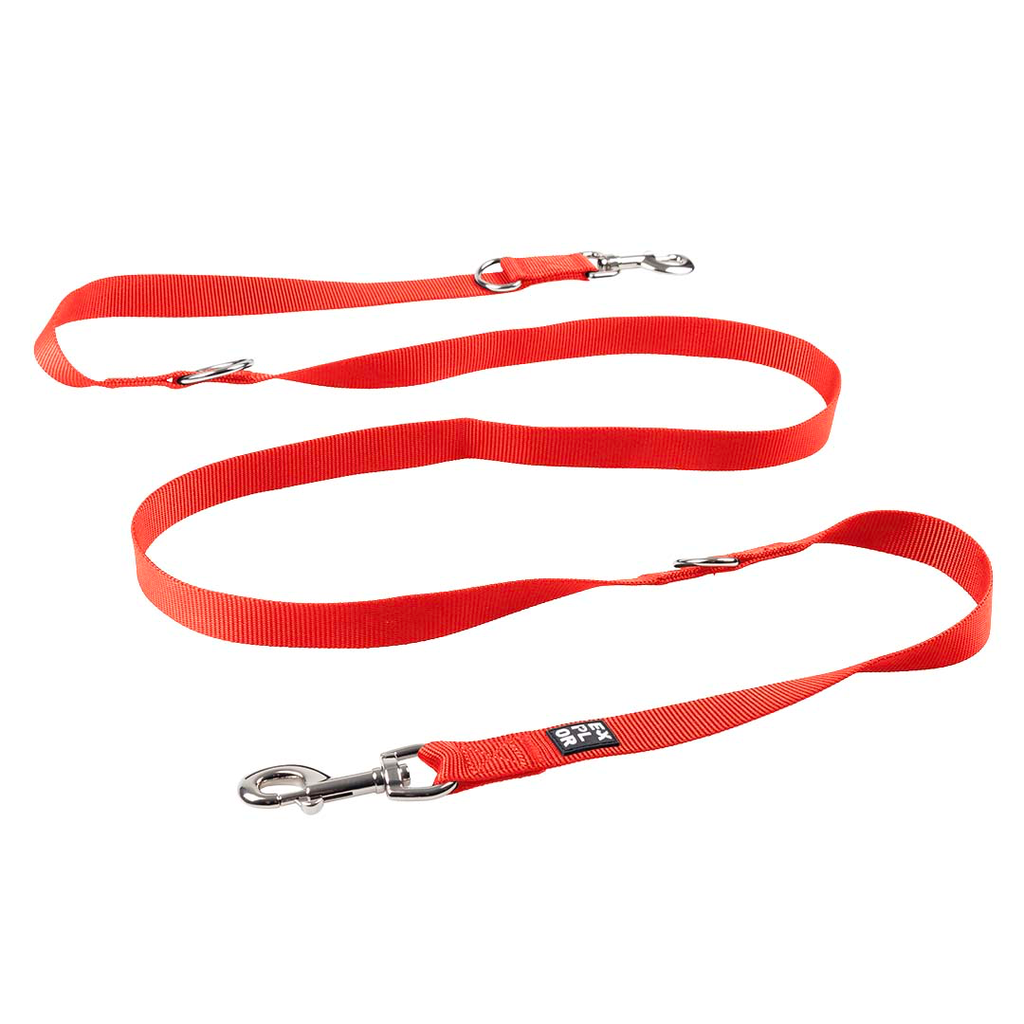 Leine Duo Classic (Rot, S/M-240 cm/15 mm)