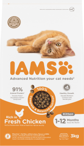 IAMS for vitality kitten / kip - 3kg
