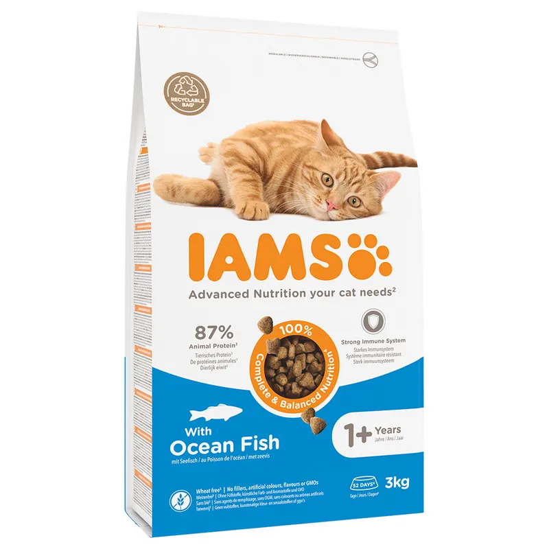 IAMS für Vitalität Trockenfutter für Katzen mit Meeresfisch