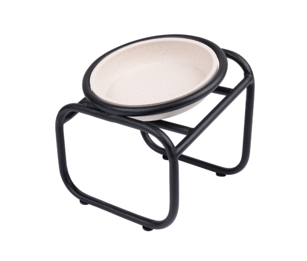 BUTLER Single Voerbakstandaard voor Katten (Beige)