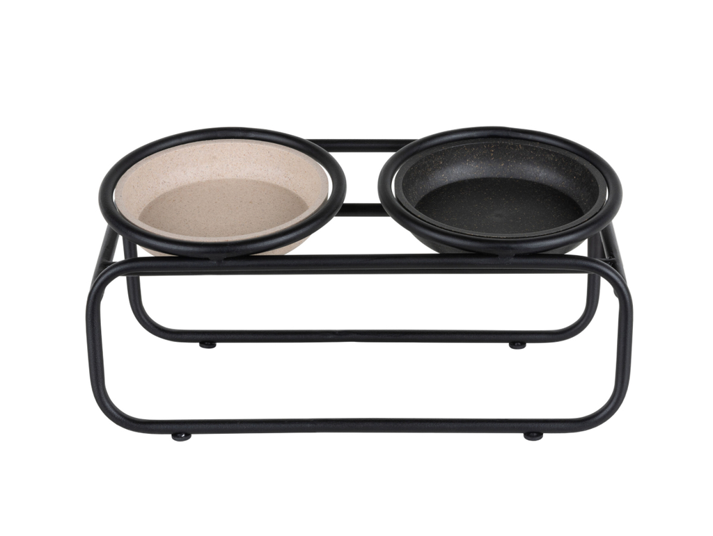 BUTLER voerbakstandaard voor katten (Beige)