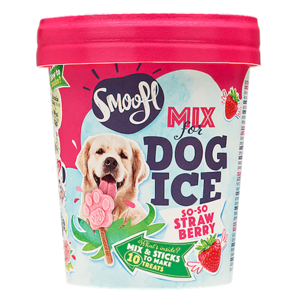 Smoofl Hunden-Eis-Mix Erdbeere