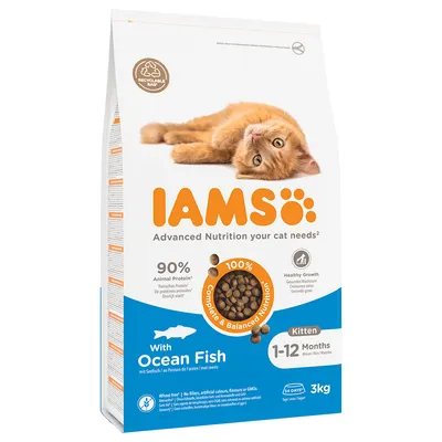 IAMS for vitality Kitten droogvoer voor katten oceaan vis