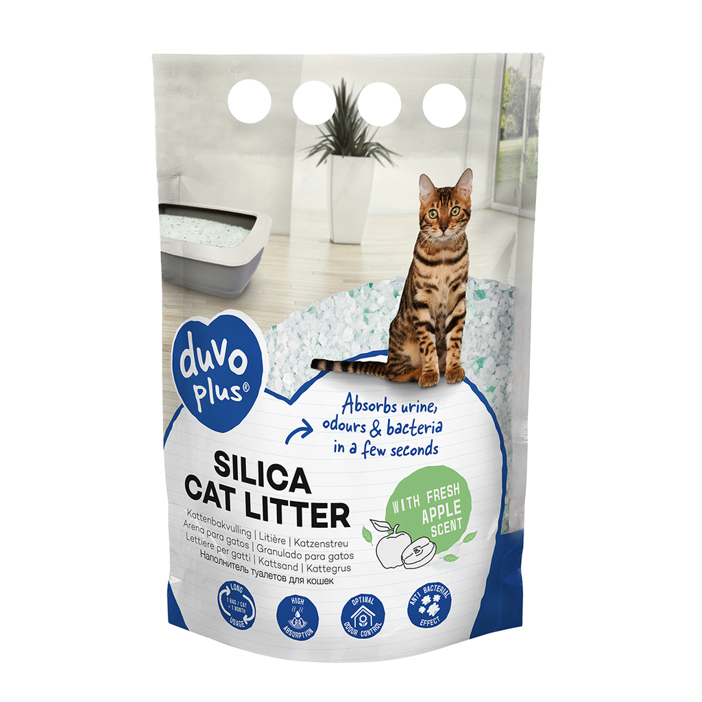 Premium Silica kattenbakvulling appel