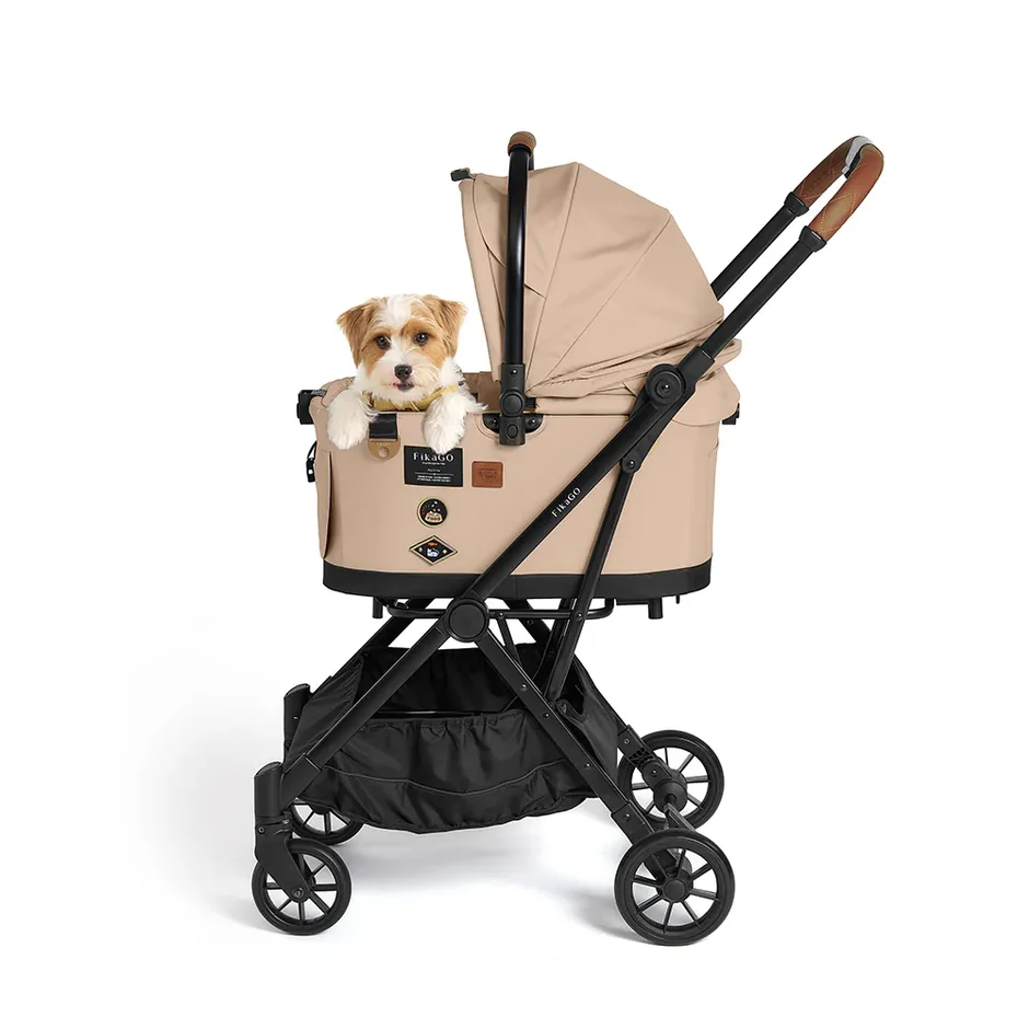 Flytta Plus - Detachable Pet Stroller (Hygge Beige)