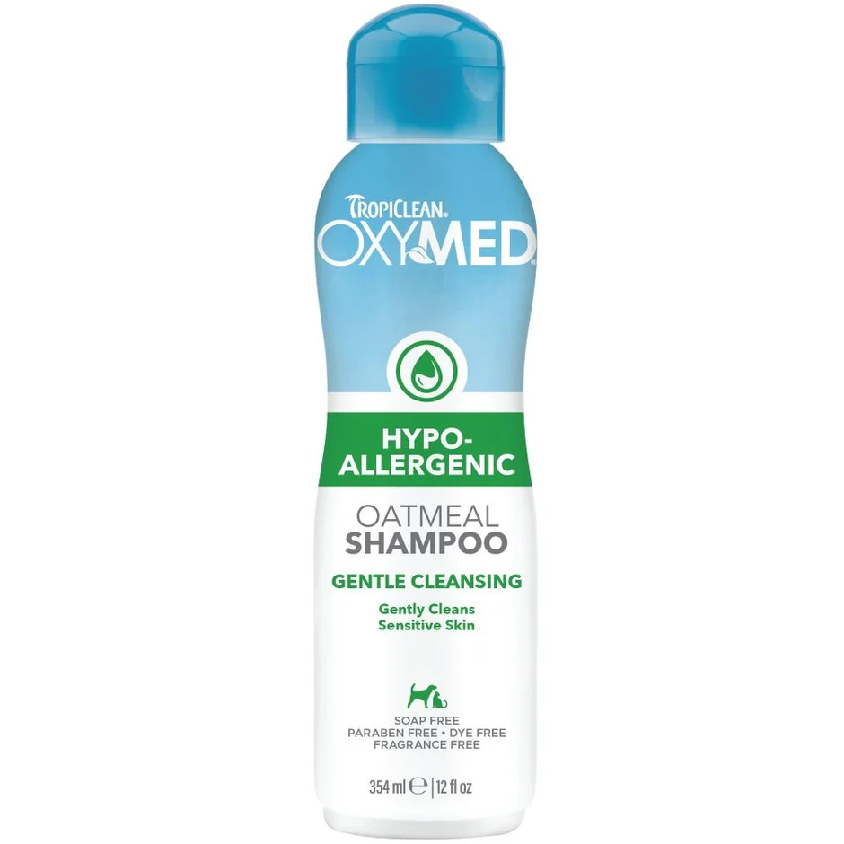 TropiClean OxyMed Hypoallergenic Oatmeal Shampoo