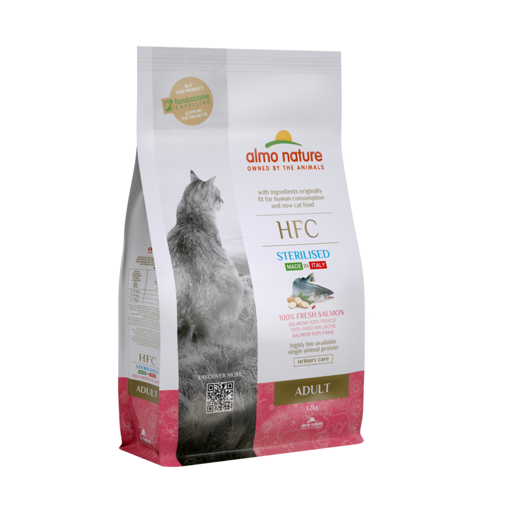 Almo Nature - HFC Sterilised Droogvoer Kat - Adult 1,2 kg