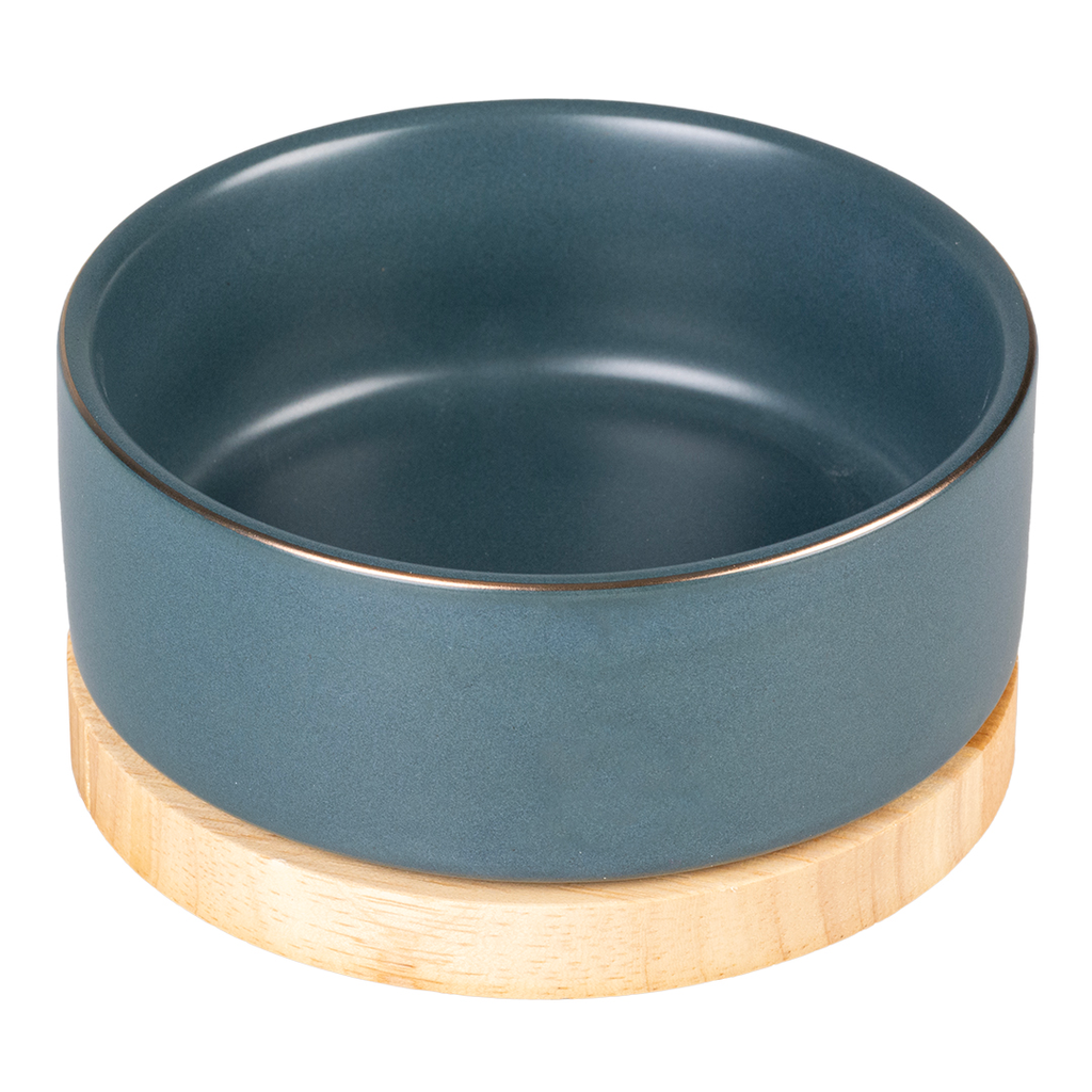 Eetkom Stone Timber - blauw