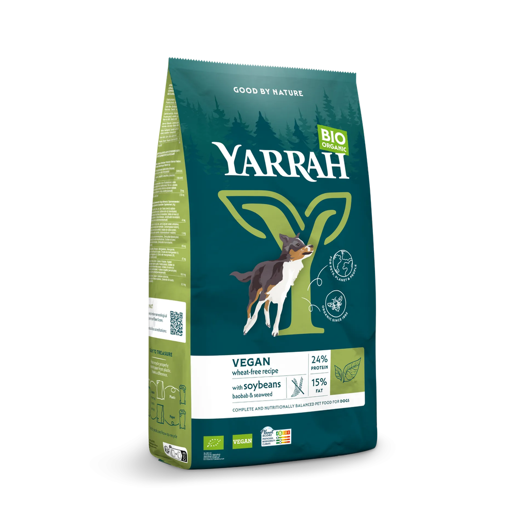 Yarrah biologisch vegan tarwevrij droogvoer voor honden