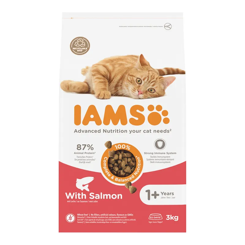 IAMS for vitality droogvoer voor katten zalm