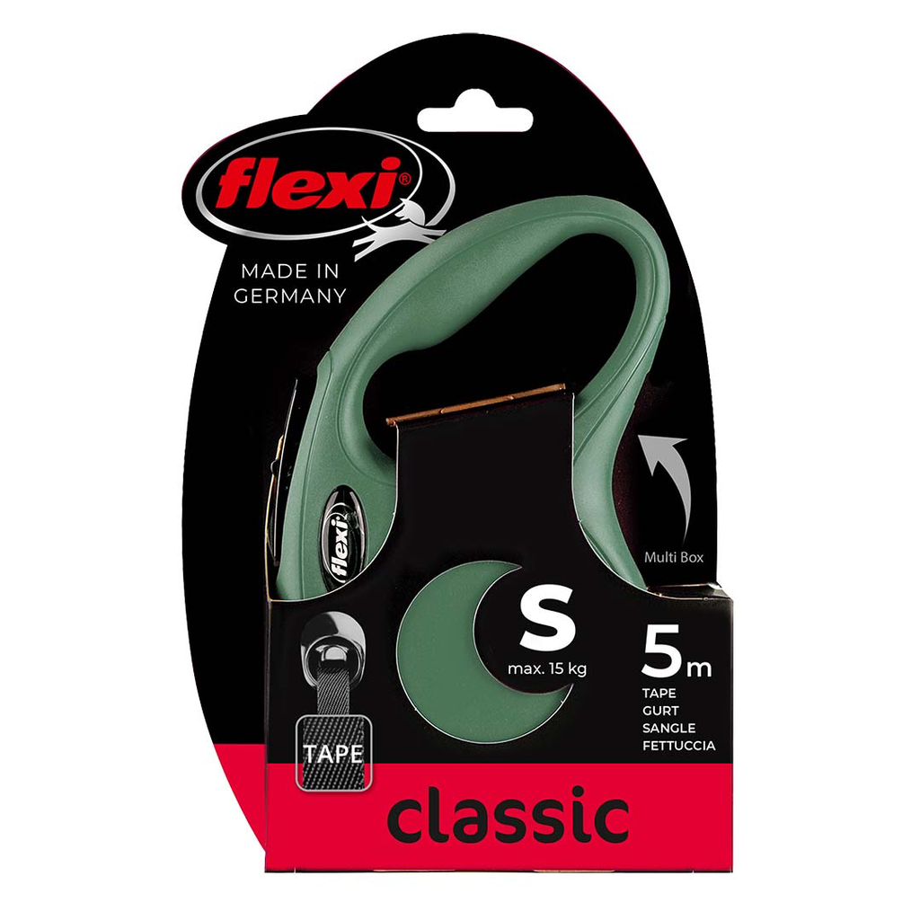 Flexi new classic lint Olijfgroen 